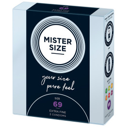 69mm Your Size Pure Feel Condoms 3 Pack