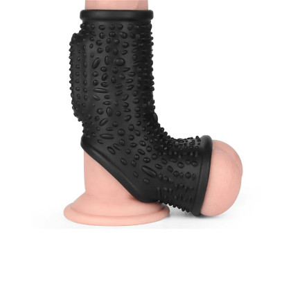 Drip Vibrating Penis Scrotum Sleeve