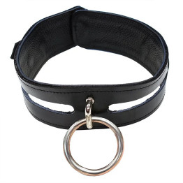 Leather Fashion Bondage Collar Black